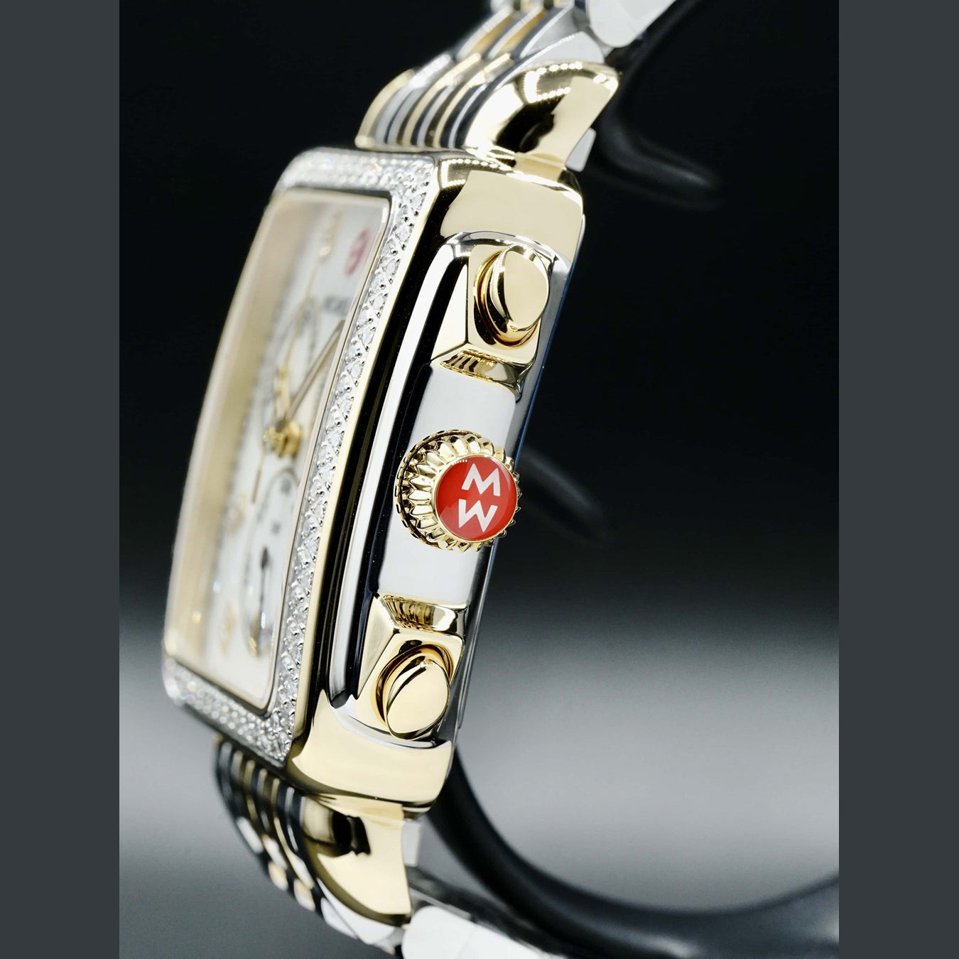 Michele Deco XL Two-Tone 18k Gold MWW06Z000034