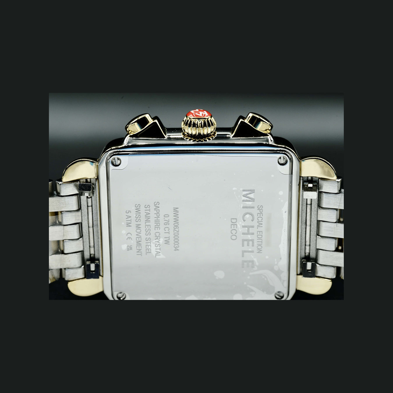 Michele Deco XL Two-Tone 18k Gold MWW06Z000034
