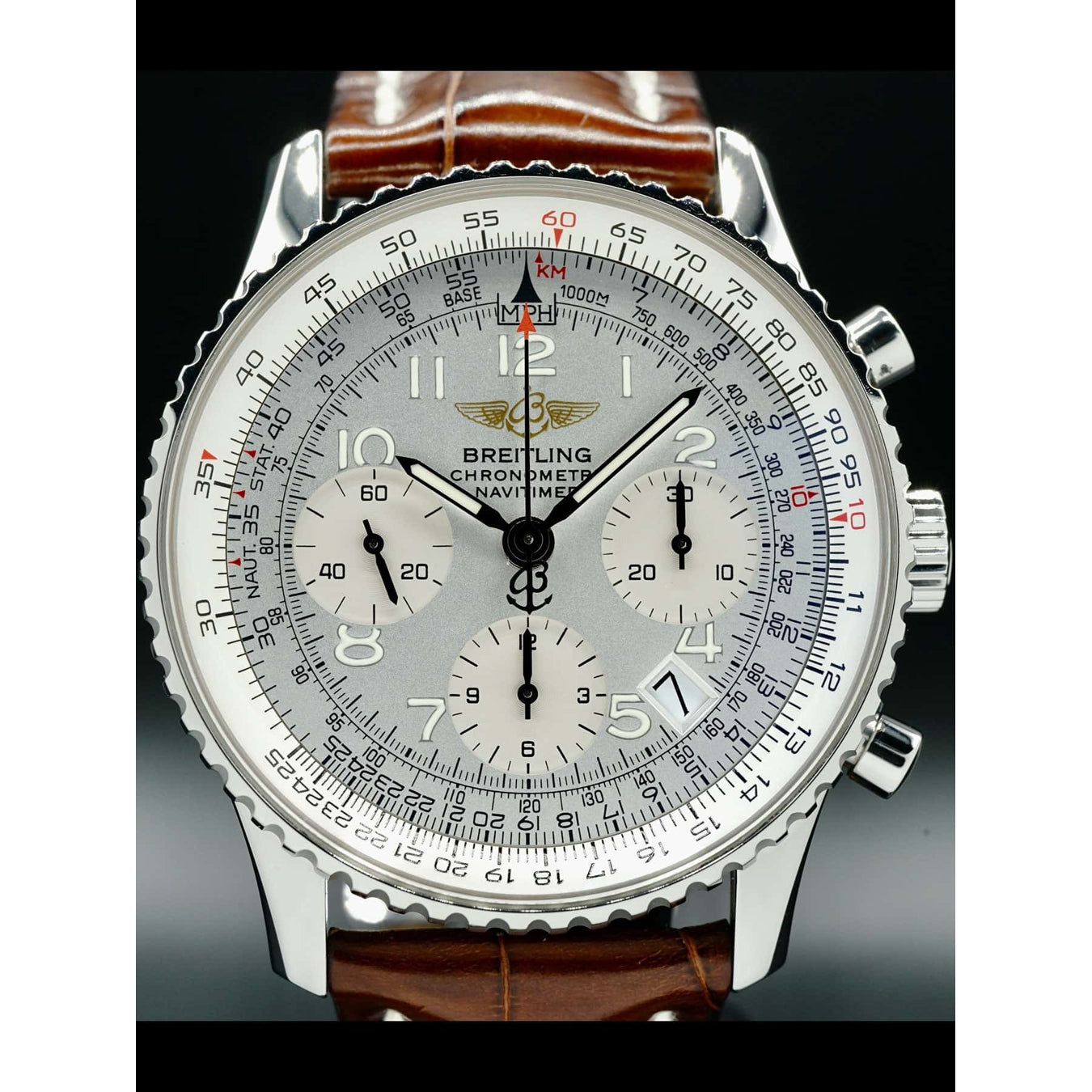 Breitling Old Navitimer Silver Dial A23322