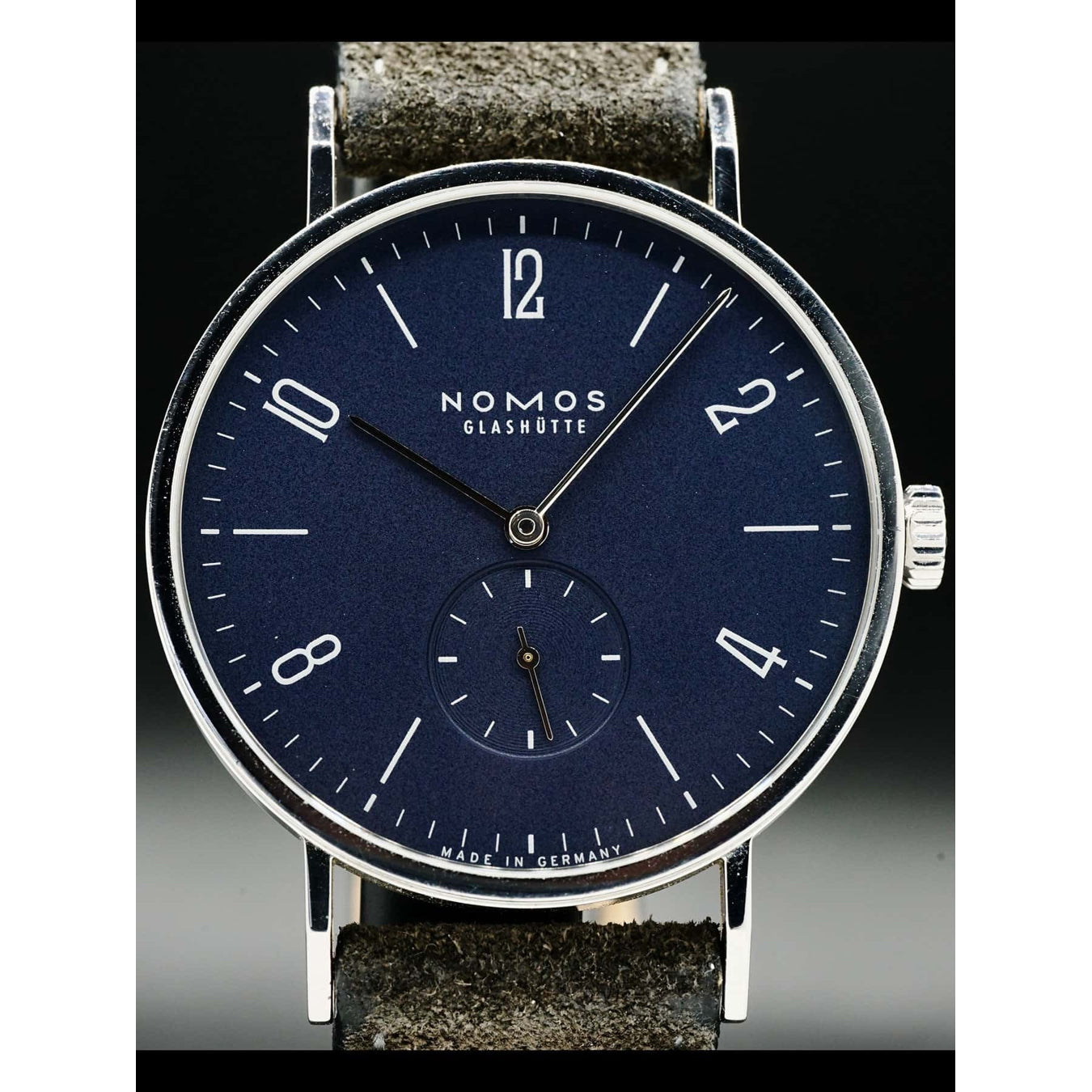 NOMOS Glashütte Tangente 38 Midnight Blue Sapphire Back 167