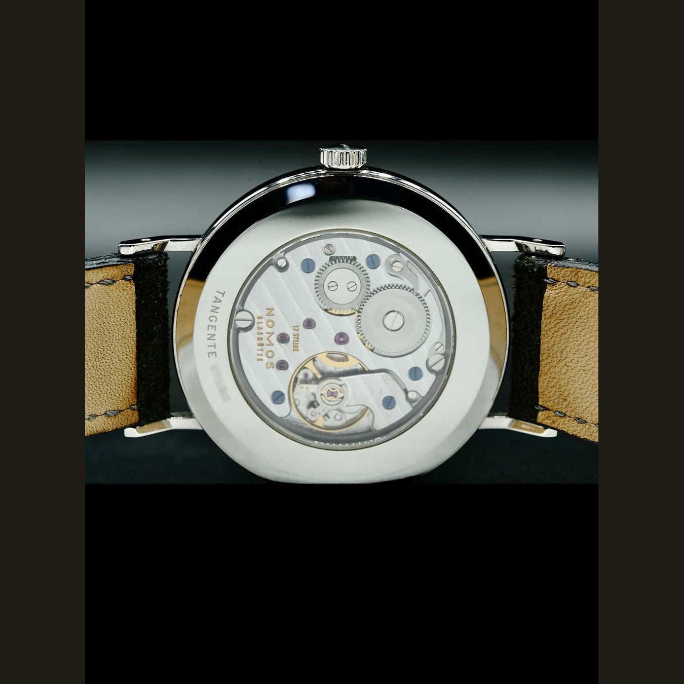 NOMOS Glashütte Tangente 38 Midnight Blue Sapphire Back 167