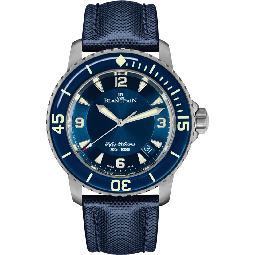 Blancpain Fifty Fathoms 5015 12B40 O52A Blue Dial