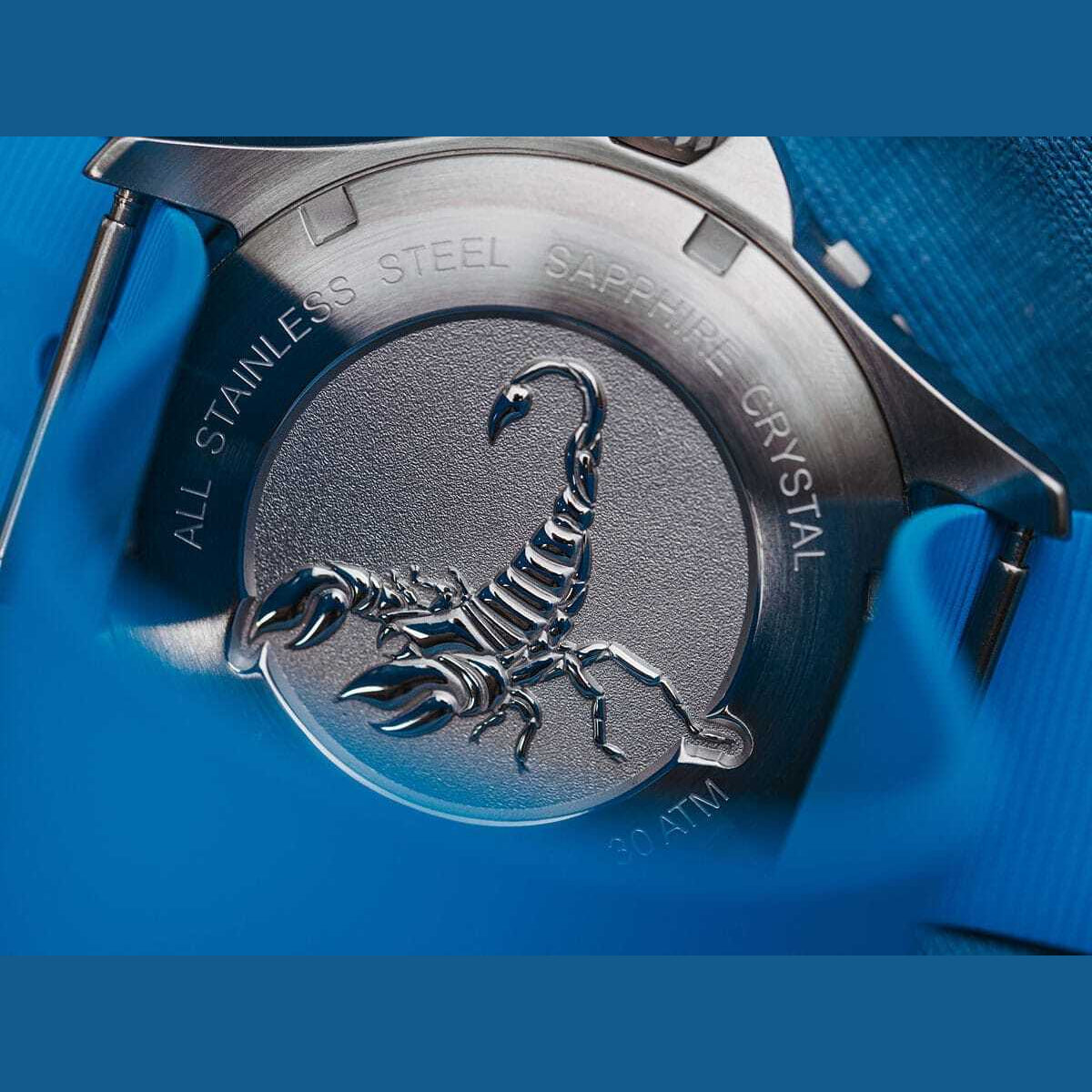 Laco Squad Atlantik 39 on Blue Rubber Strap
