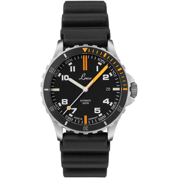 Laco Squad Mojave 39 on Black Rubber Strap
