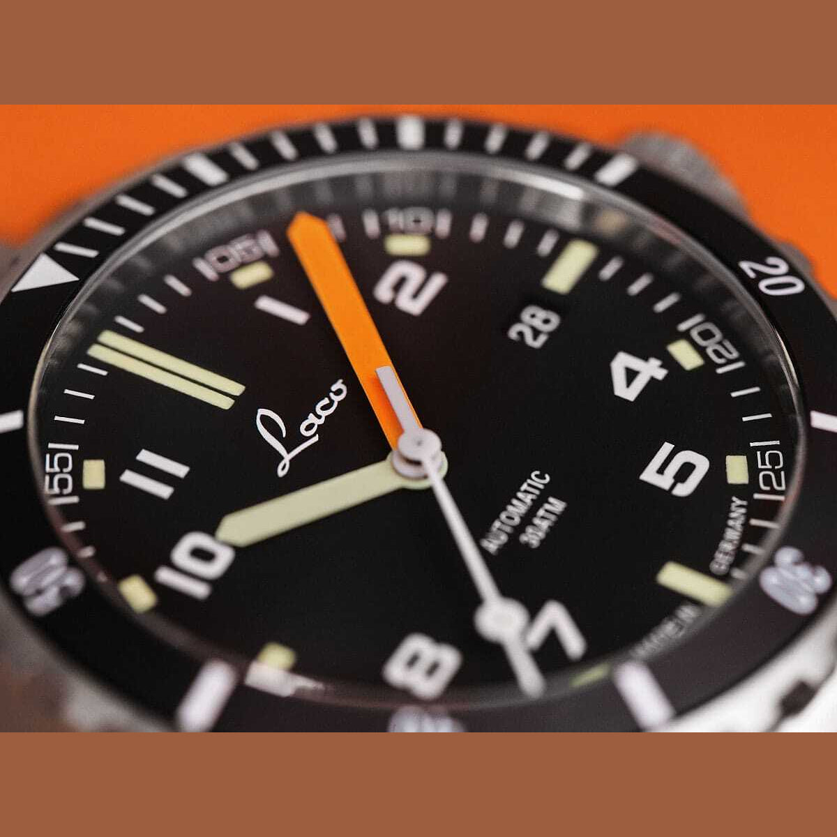 Laco Squad Himalaya 39 on Black Rubber Strap