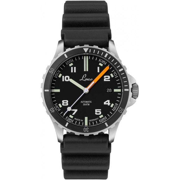 Laco Squad Himalaya 39 on Black Rubber Strap