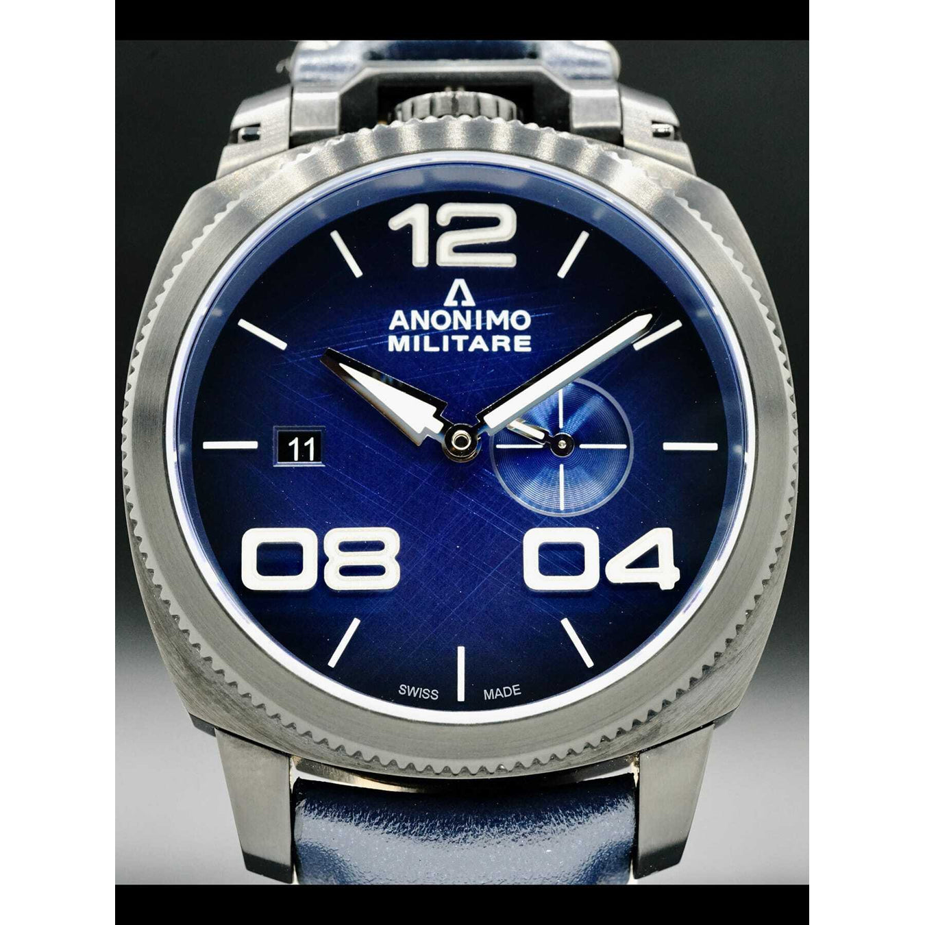 Anonimo Militare Automatic Steel DLC Blue Dial AM-1020.02.003.A03