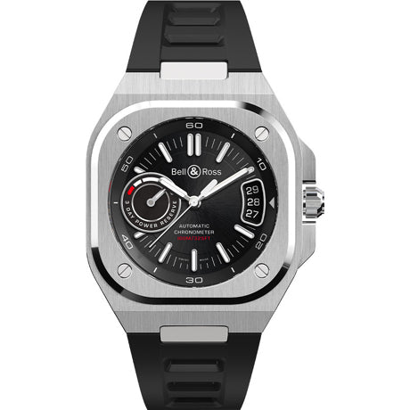 Bell & Ross BR-X5 Black on Rubber Strap BRX5R-BL-ST/SRB