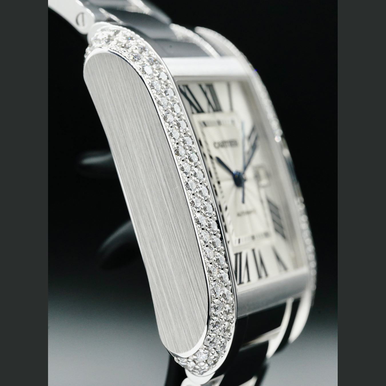 Cartier Tank Anglaise Medium Automatic Ladies Watch WT100009
