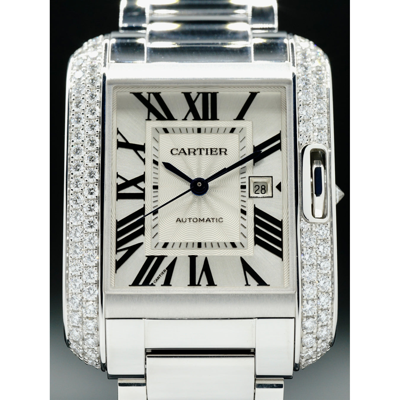Cartier Tank Anglaise Medium Automatic Ladies Watch WT100009