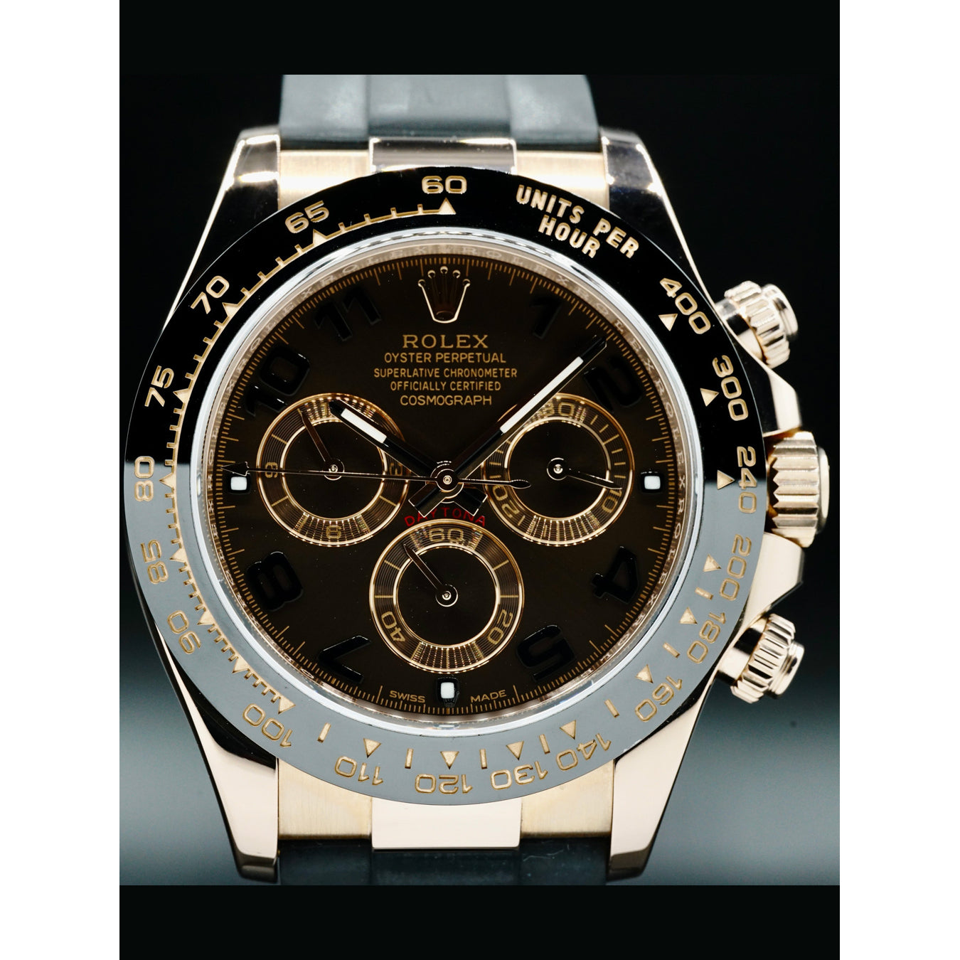 Rolex Cosmograph Daytona Chocolate Black Arabic Numerals 116515LN
