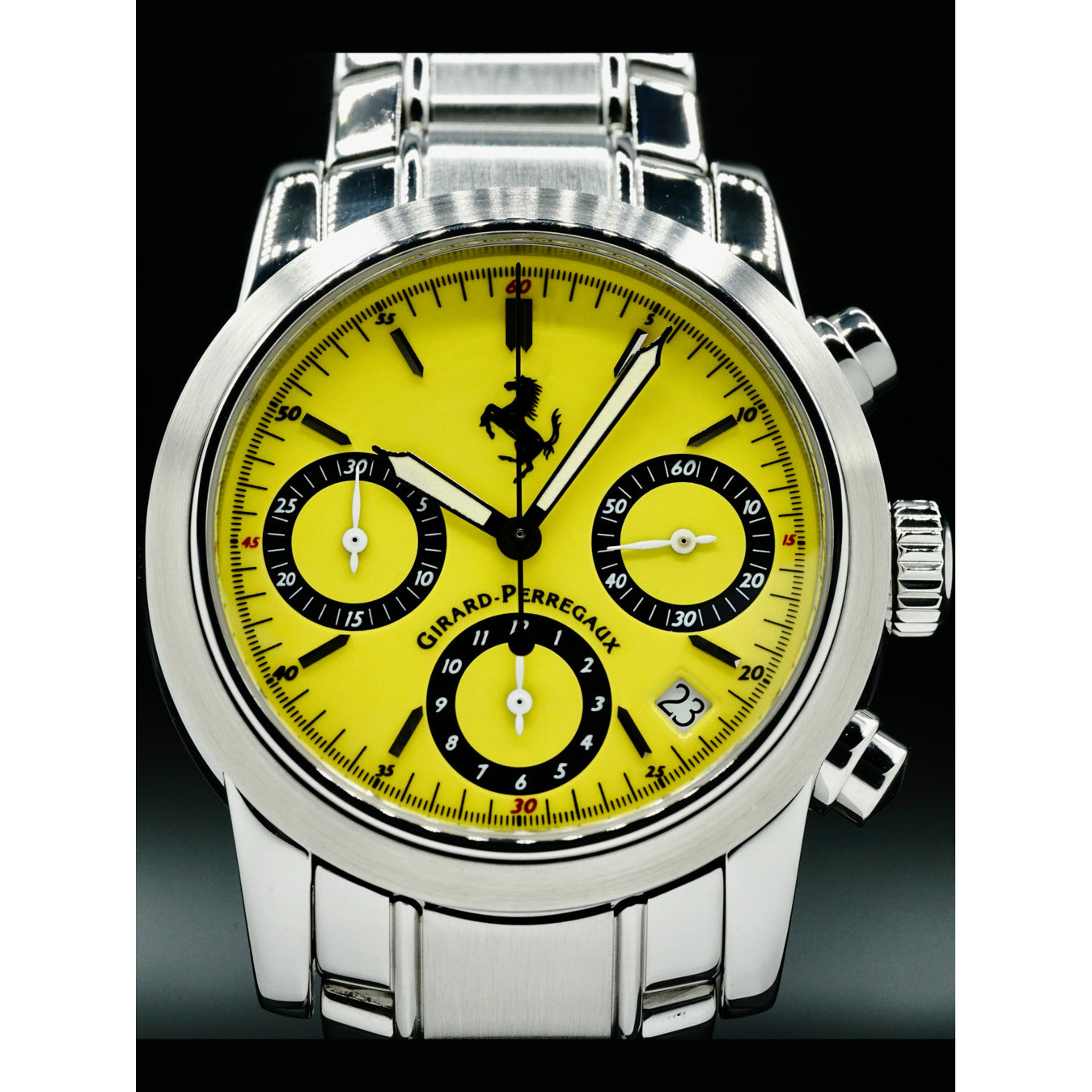 Girard Perregaux Ferrair Chronograph Yellow Dial 8020