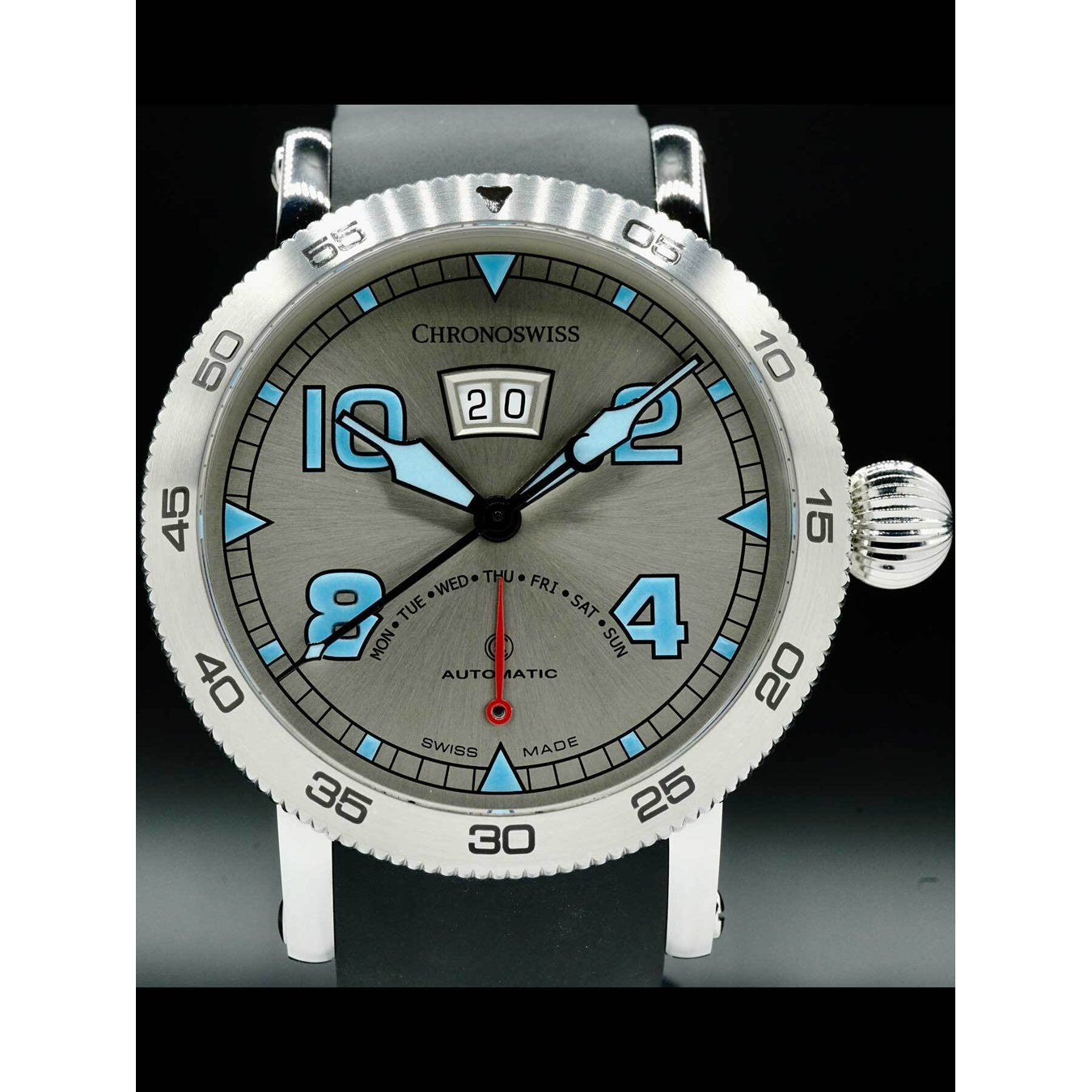 Chronoswiss Timemaster Retrograde Day Stainless Steel Automatic CH-8143-WH