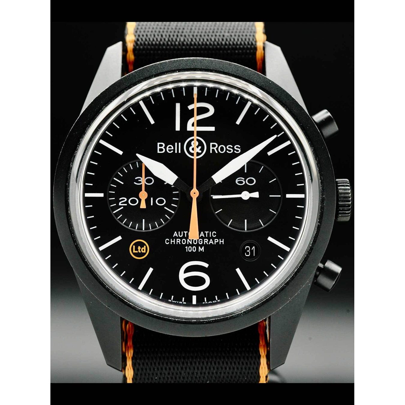 Bell & Ross BR 126 Carbon Orange BRV126-O-CA