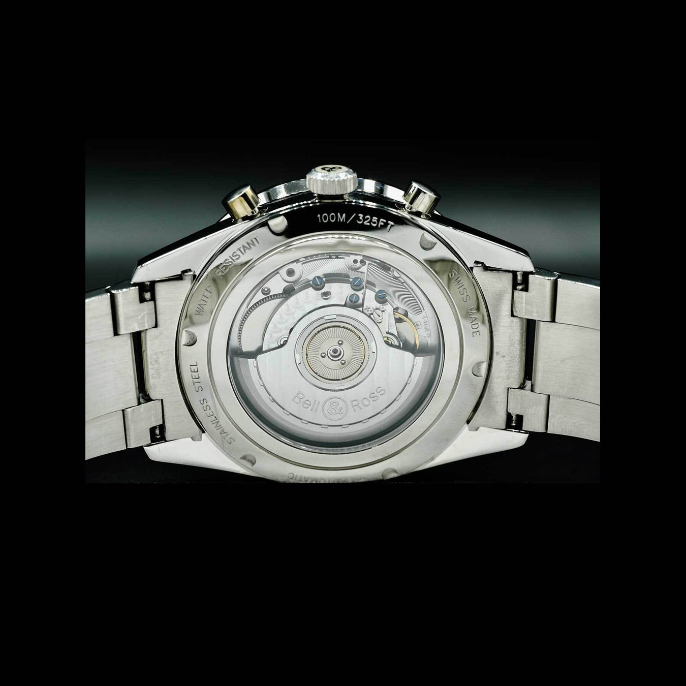 Bell & Ross Vintage BR 126 Sport Stainless Steel Bracelet BRV126-BL-BE-SST