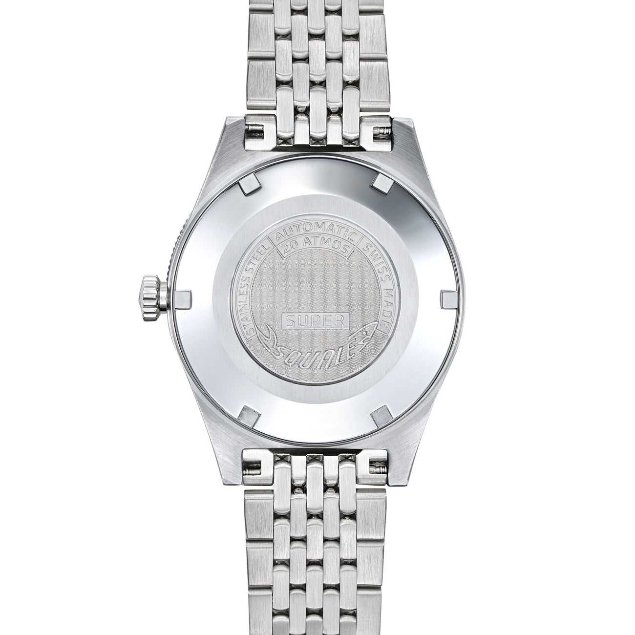 Squale Super-Squale Black Arabic Numerals on Bracelet