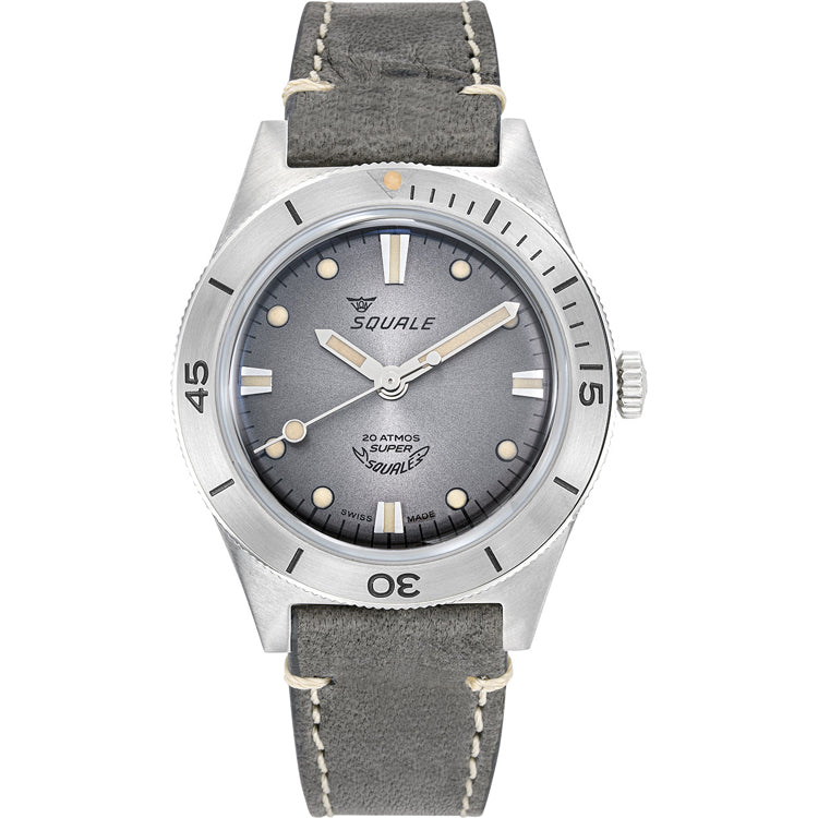 Squale Super-Squale Sunray Grey on Strap