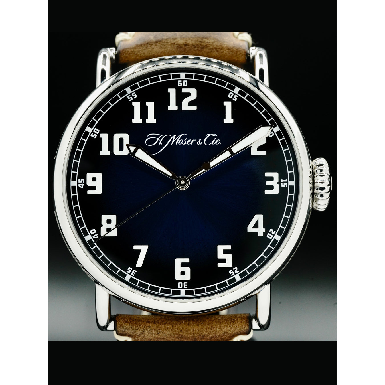 H. Moser and Cie. Heritage Centre Seconds Funky Blue 8200-1201