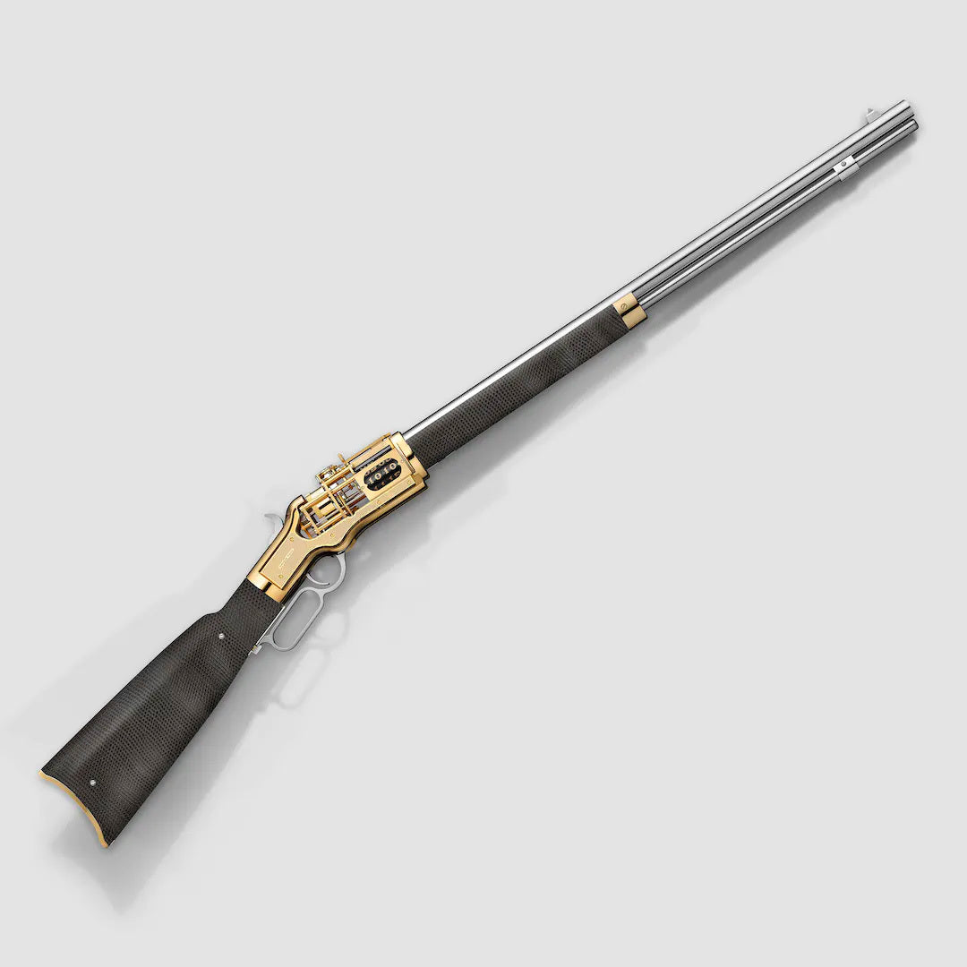 Winchester Reimagined Bi-Color Grey Lizard Tashi Clock
