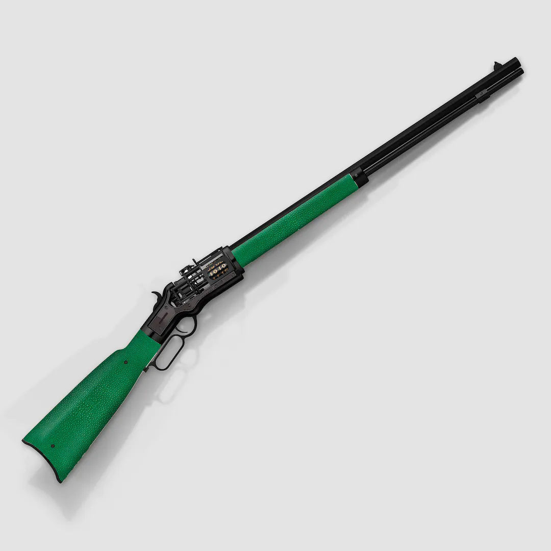 Winchester Reimagined Black Green Galuchat Tashi Clock