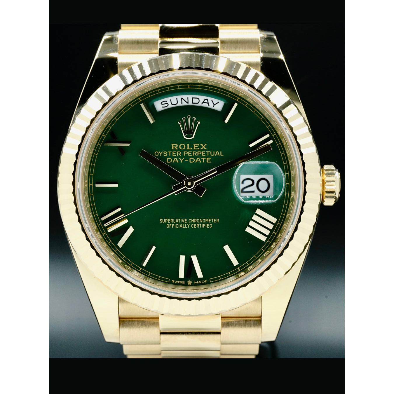 Rolex Day-Date 40 Green Dial 228238