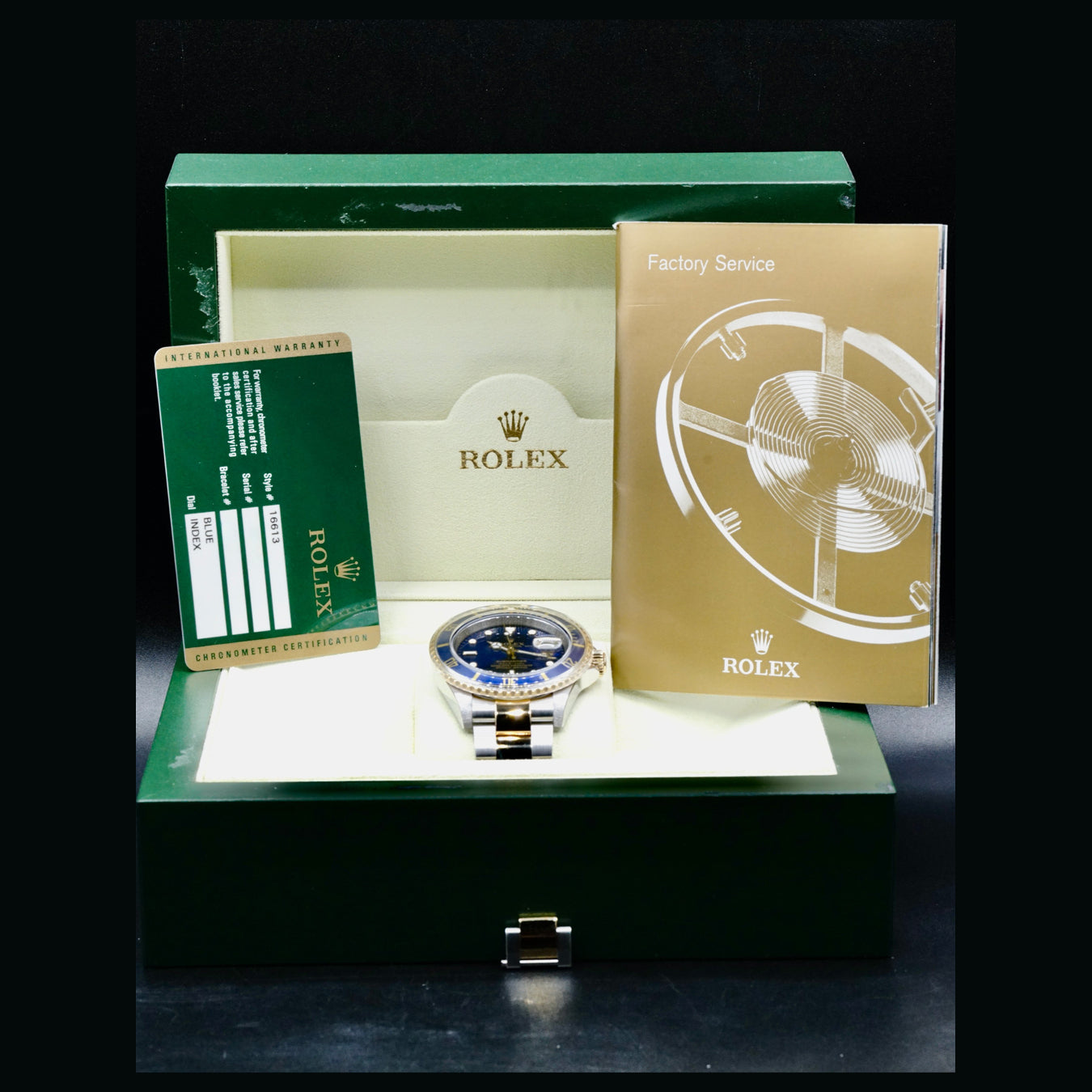 Rolex Submariner 16613 Two Tone Blue Dial