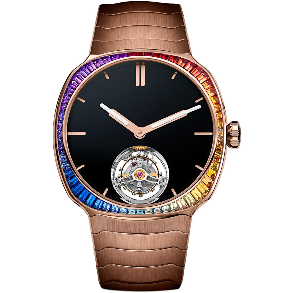 H. Moser & Cie. Streamliner Tourbillion Rainbow Sapphire 6804-0401
