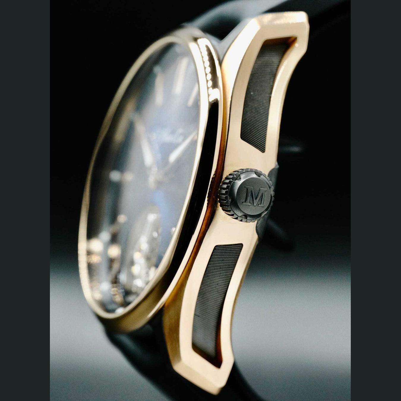 H. Moser & Cie. Pioneer Tourbillon Midnight Blue Gold Titanium 3804-0900