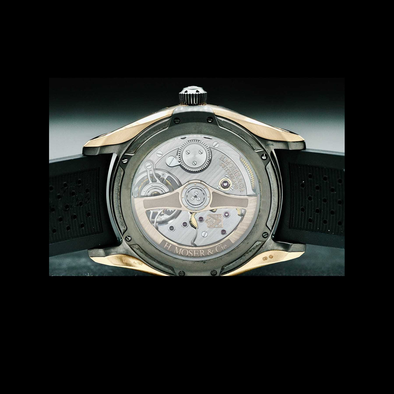 H. Moser & Cie. Pioneer Tourbillon Midnight Blue Gold Titanium 3804-0900