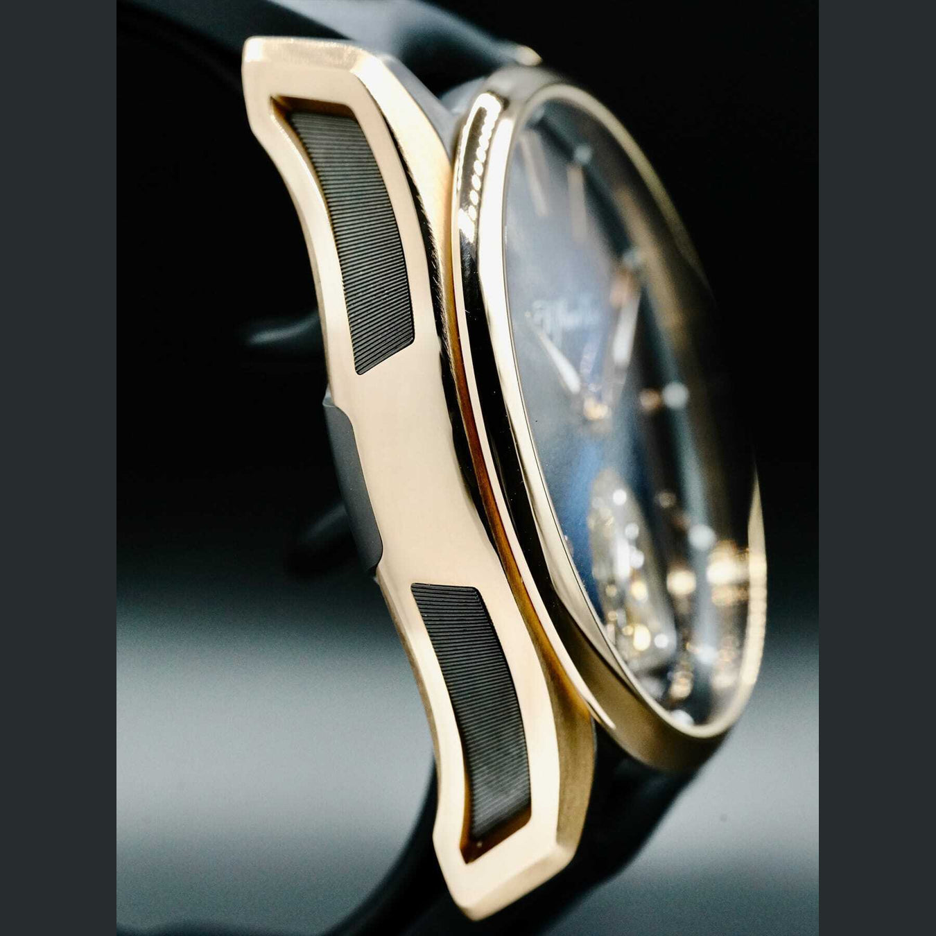 H. Moser & Cie. Pioneer Tourbillon Midnight Blue Gold Titanium 3804-0900