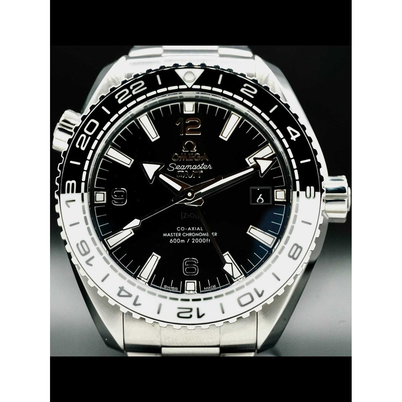 Omega Planet Ocean 600M Co-Axial Master Chronometer GMT 43.5mm on Bracelet 215.30.44.22.01.001