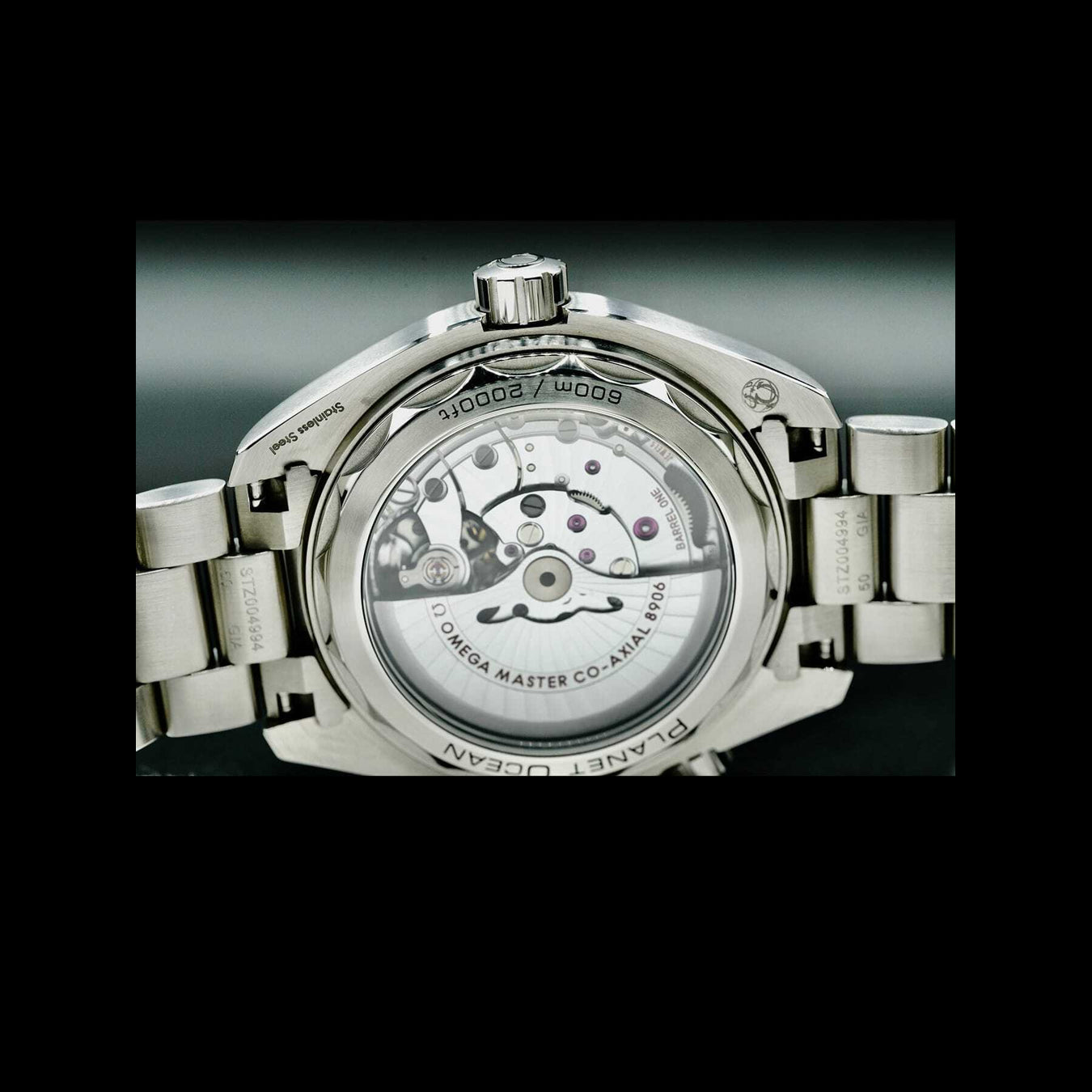 Omega Planet Ocean 600M Co-Axial Master Chronometer GMT 43.5mm on Bracelet 215.30.44.22.01.001