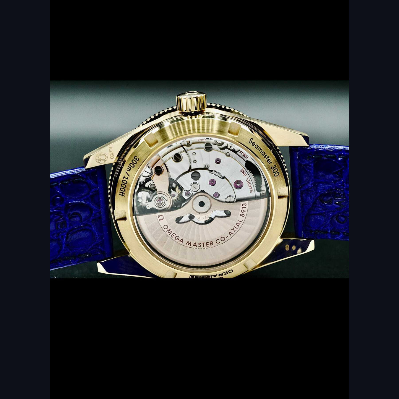 Omega Seamaster Yellow Gold Blue Chronometer 41mm 234.63.41.21.99.002