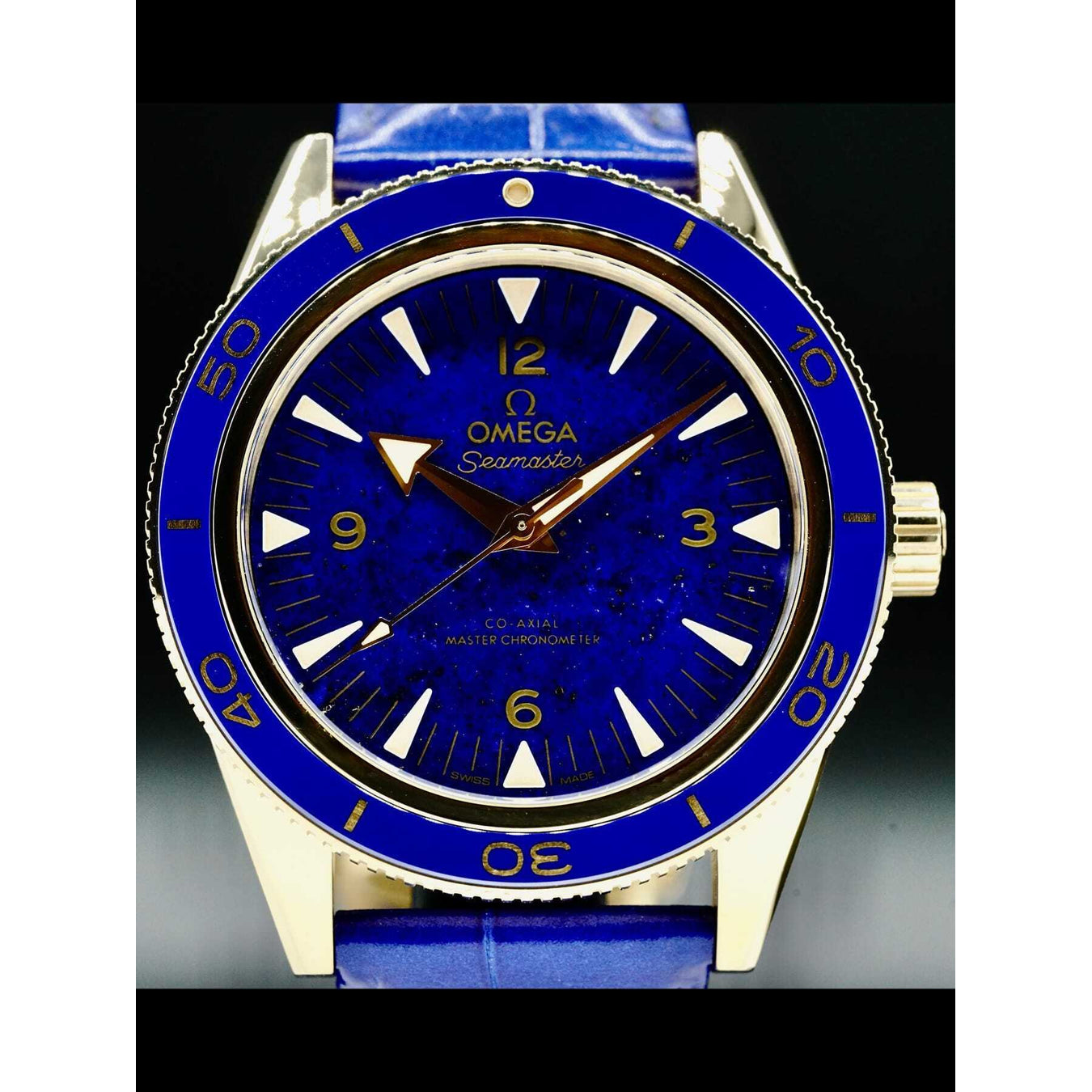Omega Seamaster Yellow Gold Blue Chronometer 41mm 234.63.41.21.99.002