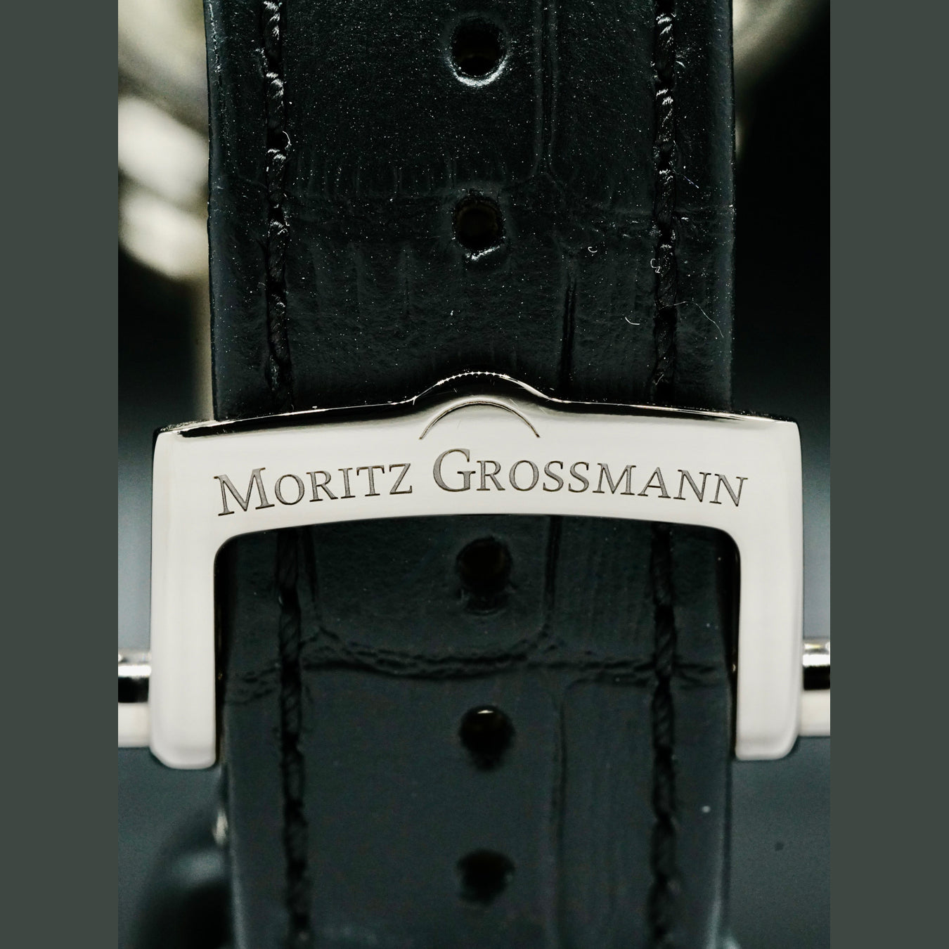 Moritz Grossmann Benu Tourbillon Black Dial White Gold MG-000779