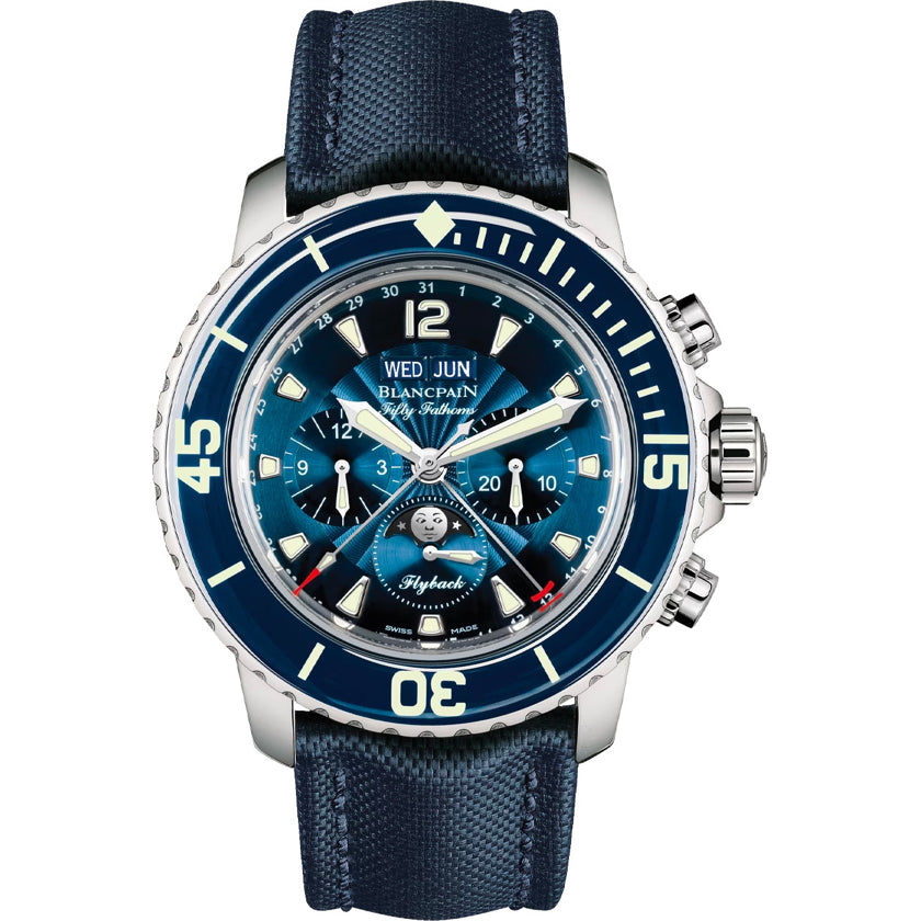 Blancpain Fifty Fathoms Complete Calendar Flyback Chronograph Moon Phase 5066F 1140 52B