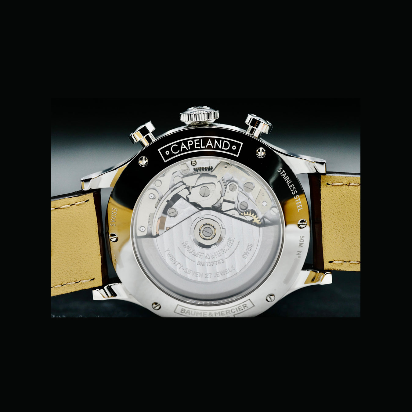 Baume and Mercier Capeland Chronograph White dial MOA10082