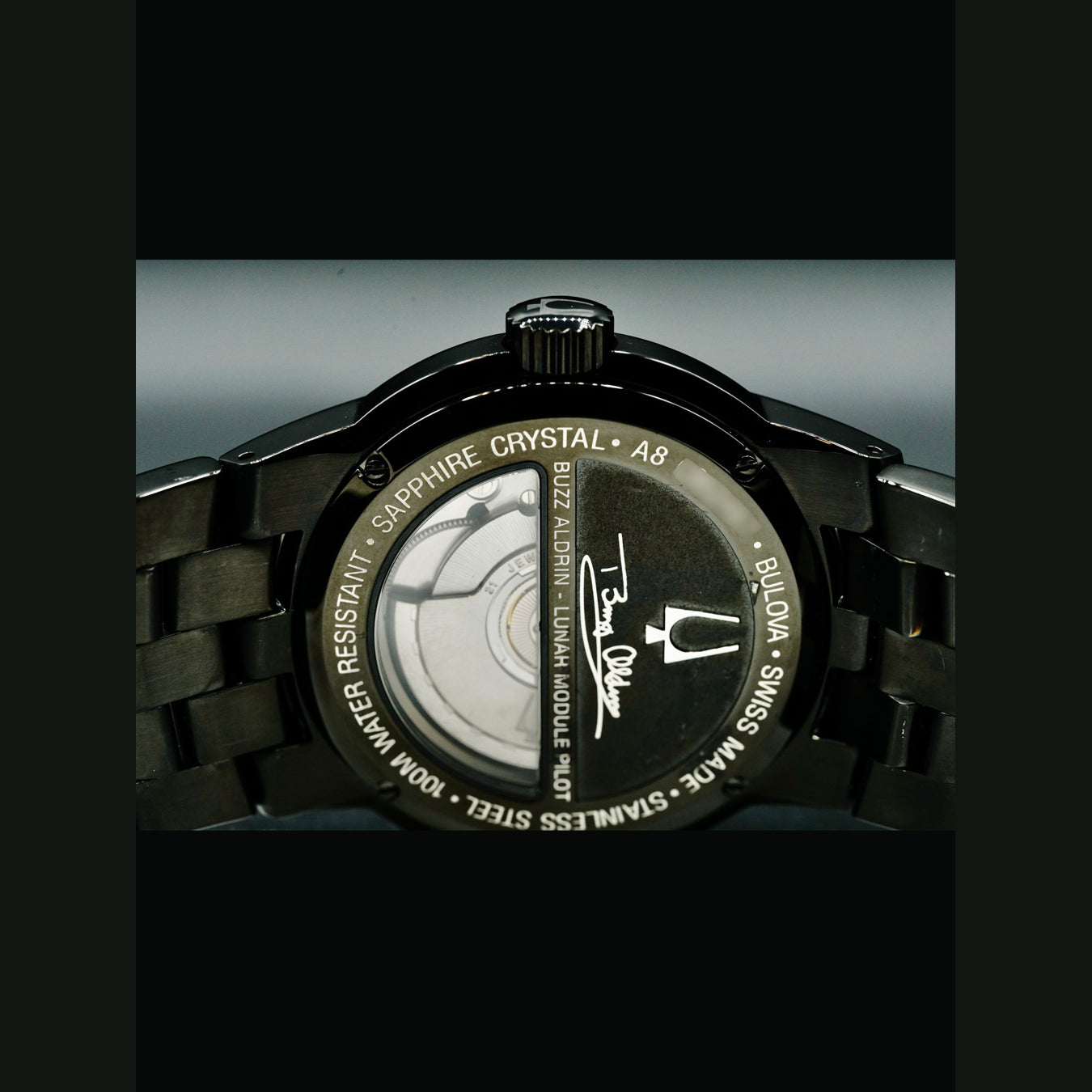 Bulova Accutron Buzz Aldrin Lunar Module Pilot Auto GMT A8 C952497