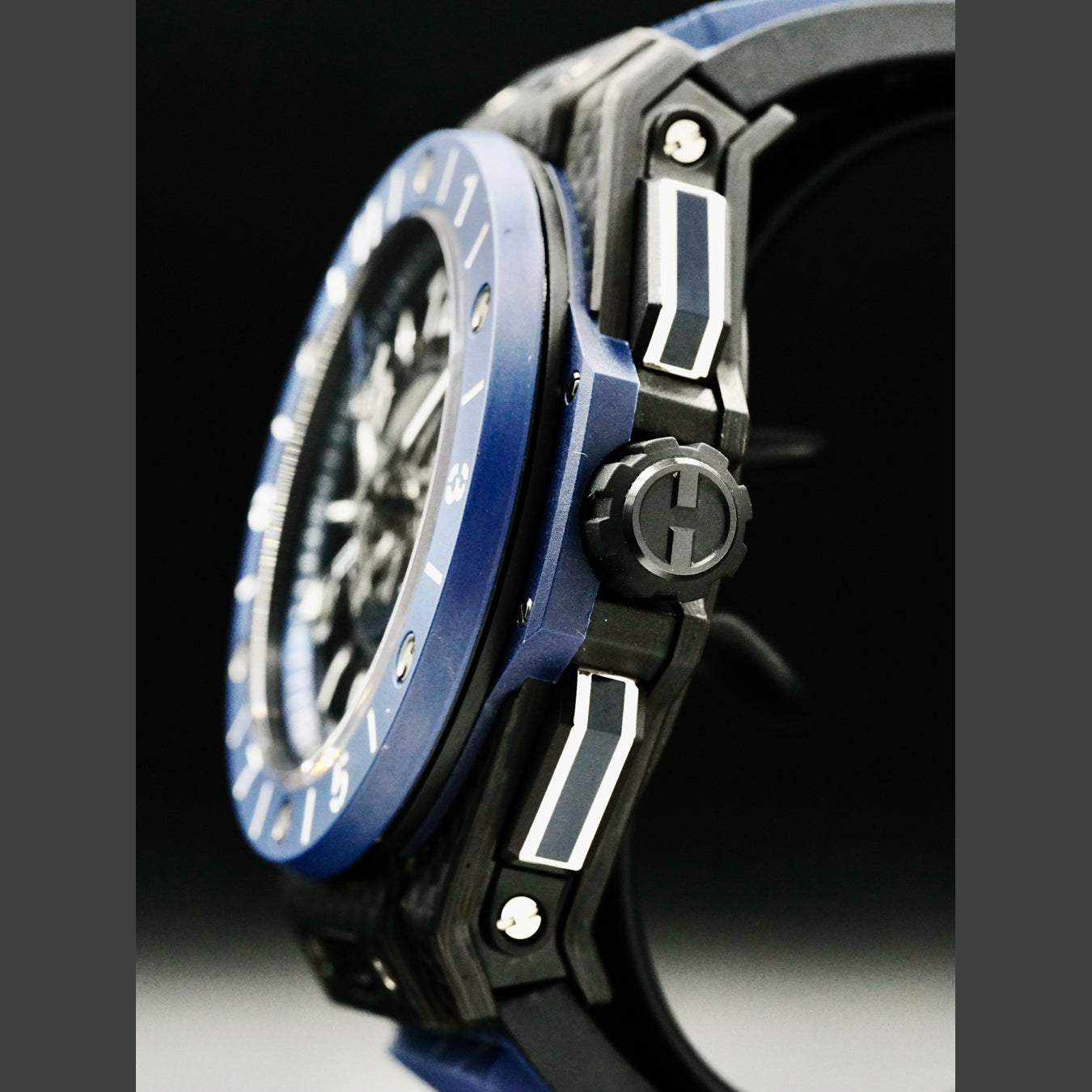 Hublot Big Bang Unico GMT Carbon Blue Ceramic  471.QL.7127.RX