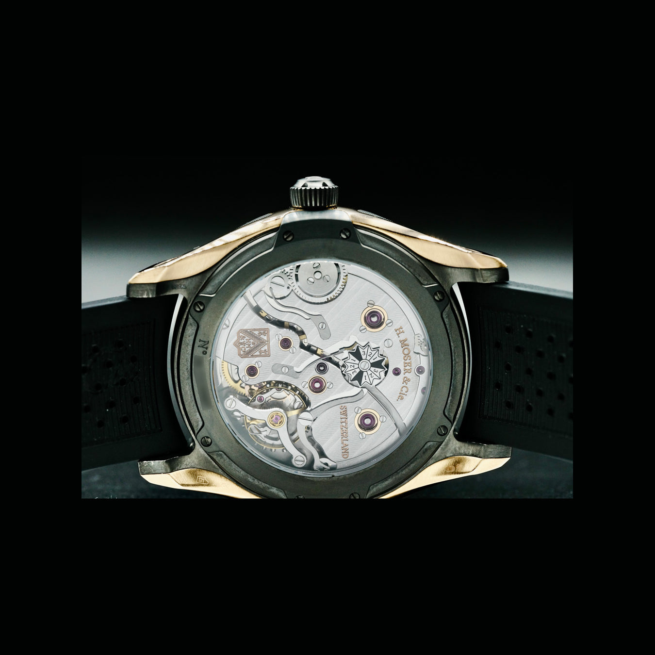 H. Moser & Cie. Pioneer Perpetual Calendar Red Gold Titanium Ardoise Fume Dial 3800-0900