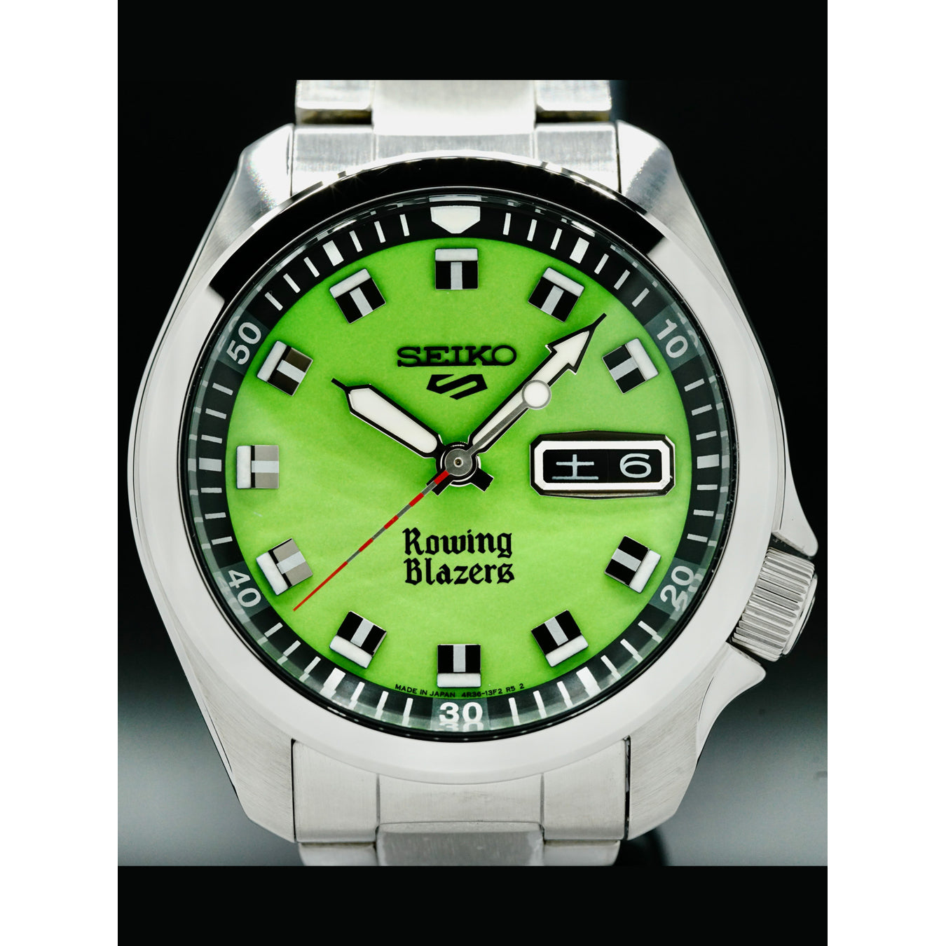 Seiko 5 Sports x Rowing Blazers Green Dial SRPJ59