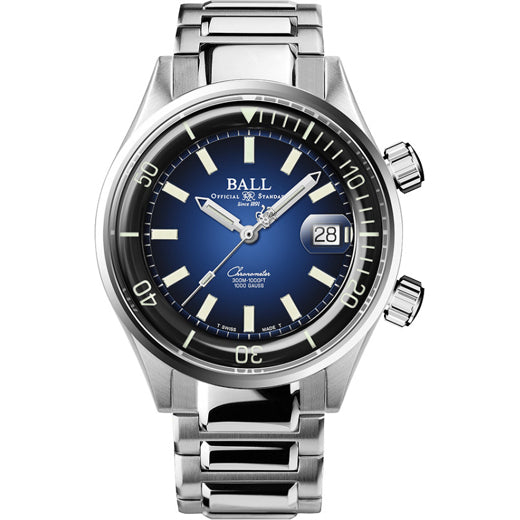 Ball Engineer Master II Diver Chronometer 42mm Blue Dial Rainbow Tubes DM2280A-S3C-BER