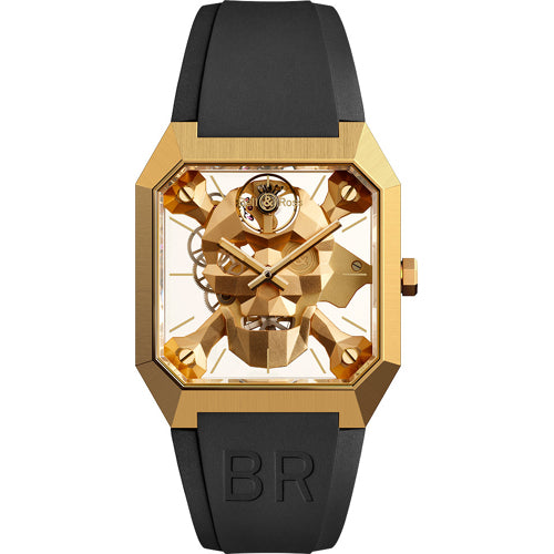 Bell & Ross BR01-CSK-BR/SRB Cyber Skull Bronze Rubber Strap