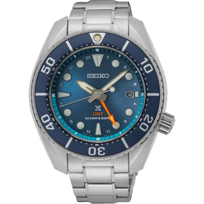 Seiko Prospex SFK001 Sea Sumo Solar GMT Blue