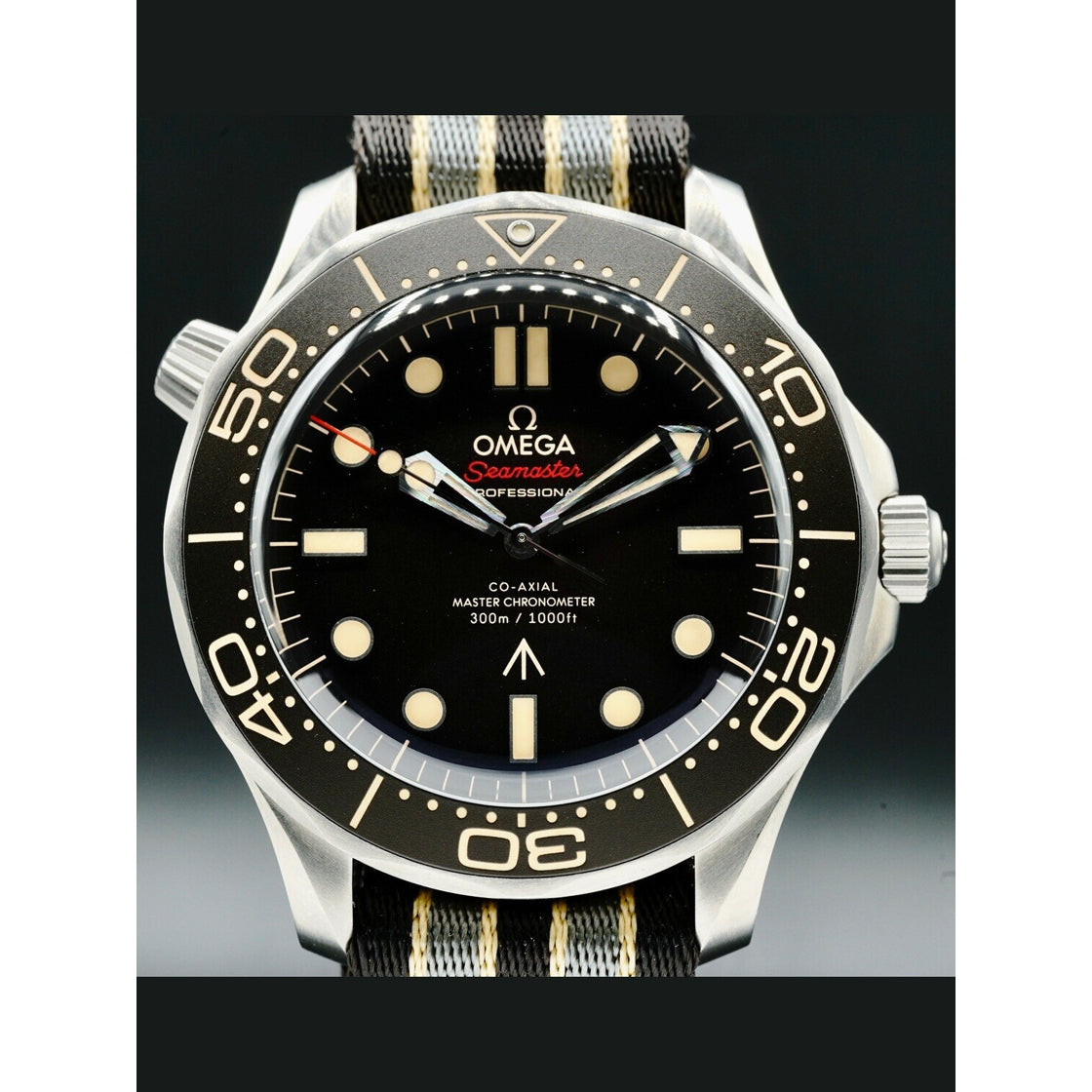 Omega 210.92.42.20.01.001 Seamaster Diver 300 007 Edition on NATO Strap