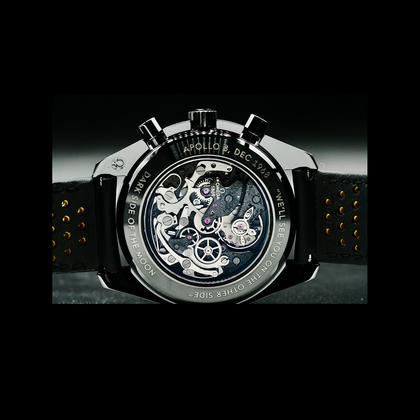 Omega 311.92.44.30.01.001 Speedmaster Moonwatch Dark Side of the Moon Apollo 8