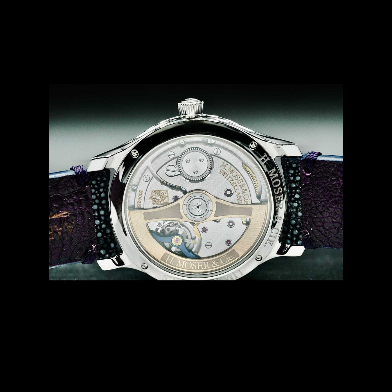 H. Moser and Cie. Endeavour Centre Seconds Automatic  15058 purple second hand