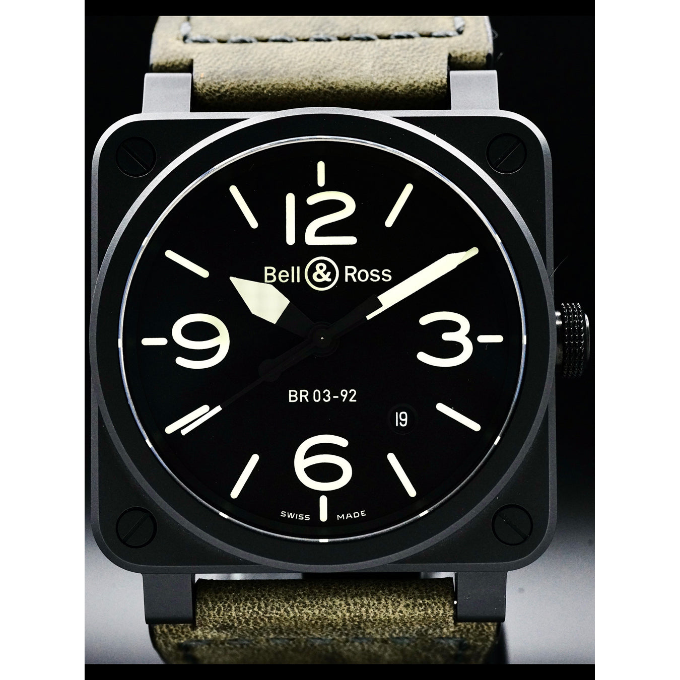 Bell & Ross BR0392-BL3-CE/SCA Nightlum