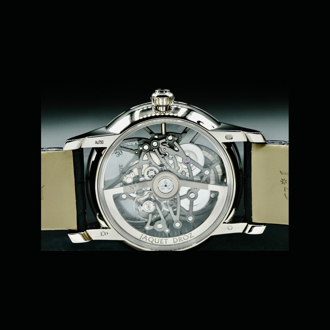 Jaquet Droz Grande Seconde Skelet-One White Gold Sapphire J003524240