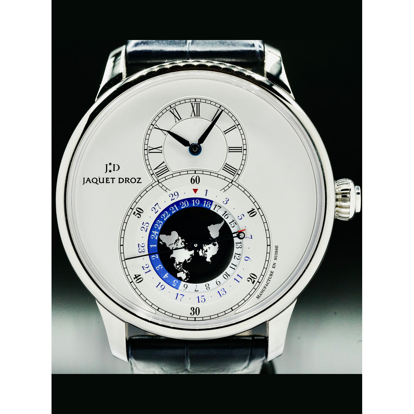 Jaquet Droz Grande Dual Time Silver J016030241